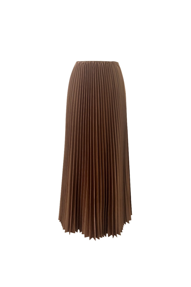 Maha Pleated Skirt - Sun-Kissed Bronze
