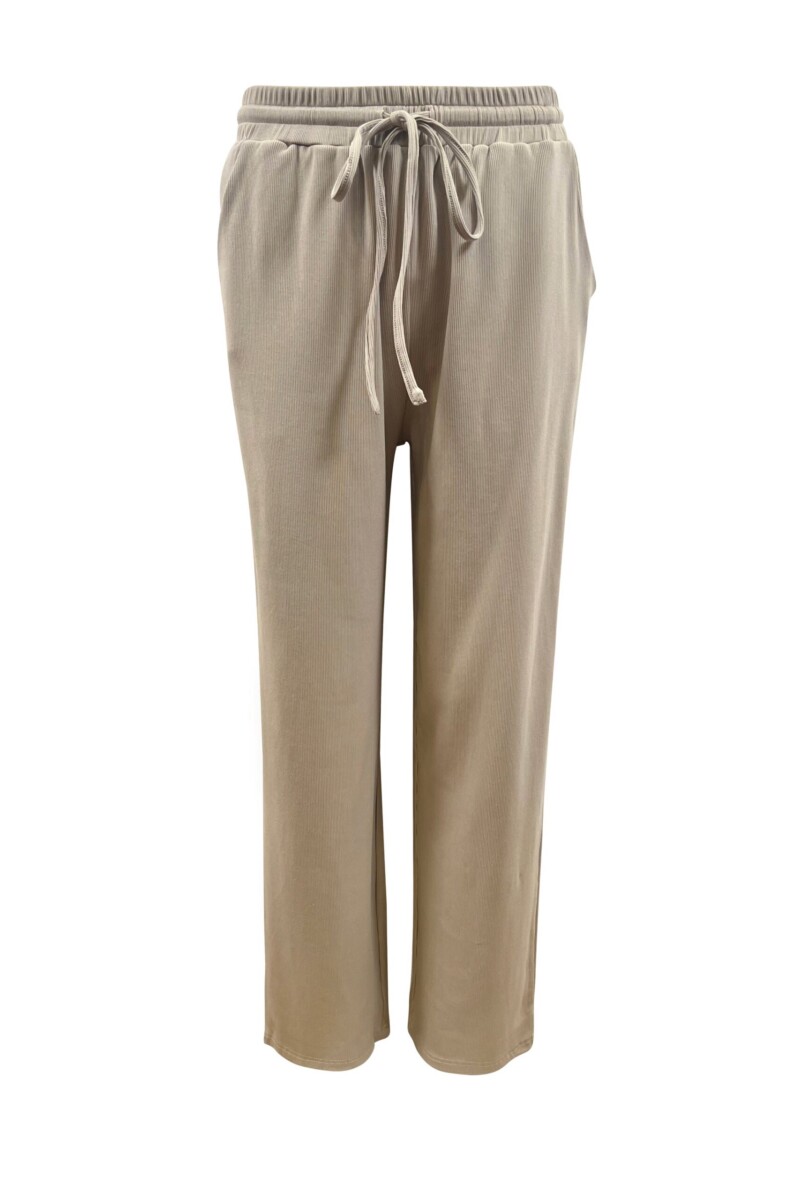 Olivia Knit Trouser - Almond