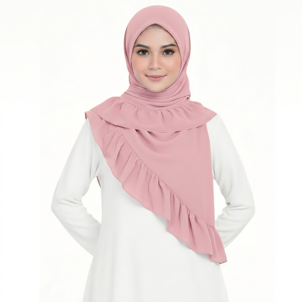 Instant Ruffle Chiffon Hijab