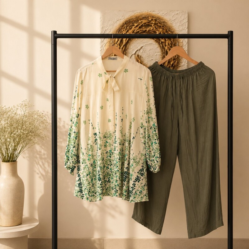 Printed Cotton Co-ord Set